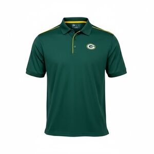 Green Bay Packers Polo Shirt Antigua Men’s Large NFL Golf Performance Green